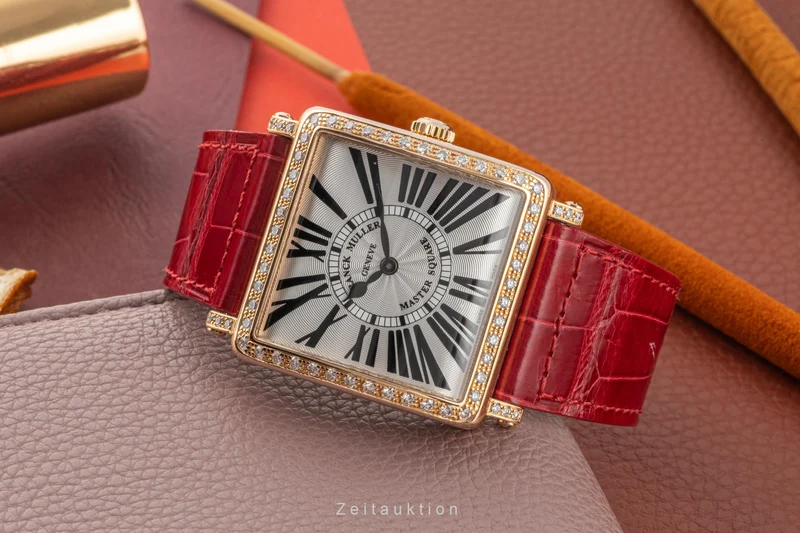 Franck Muller Master Square 18 ct red gold quartz women's watch 6002 M QZ R D 1R [2305901]