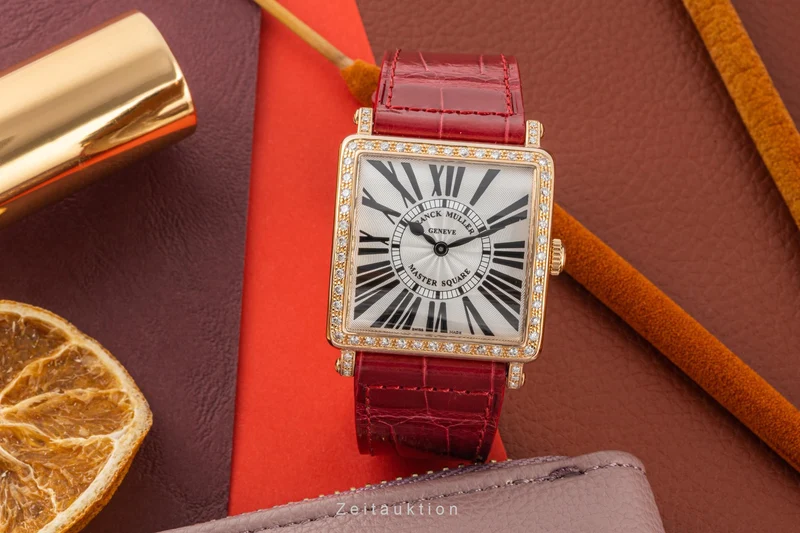 Franck Muller Master Square 18 ct red gold quartz women's watch 6002 M QZ R D 1R [2305901]