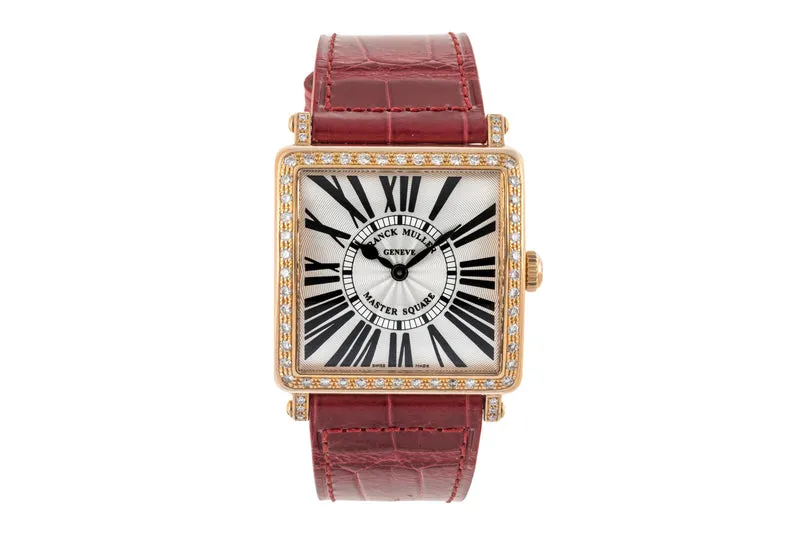Franck Muller Master Square 18 ct red gold quartz women's watch 6002 M QZ R D 1R [2305901]