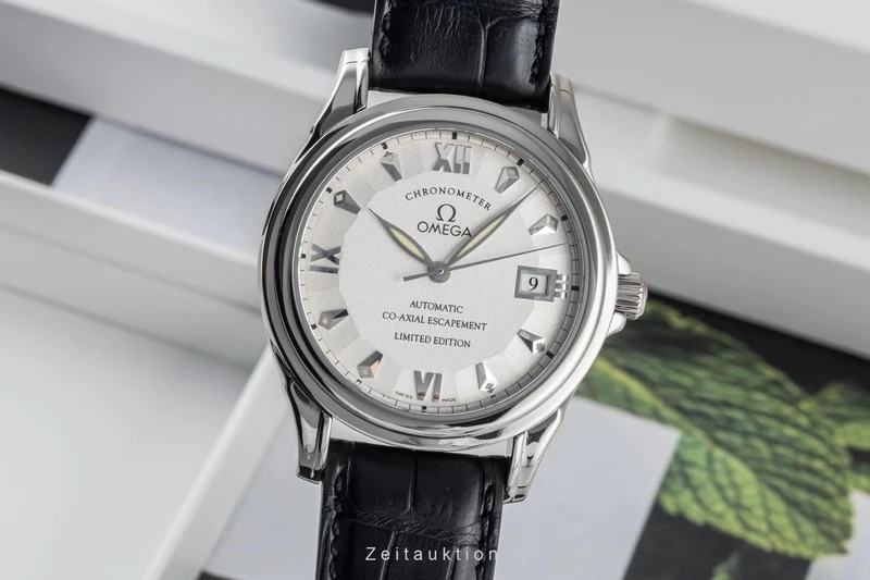 Omega De Ville 18 ct white gold automatic men's watch 5941.31.31, 168.1848 Limited [2305802]