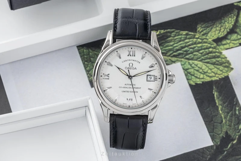Omega De Ville 18 ct white gold automatic men's watch 5941.31.31, 168.1848 Limited [2305802]