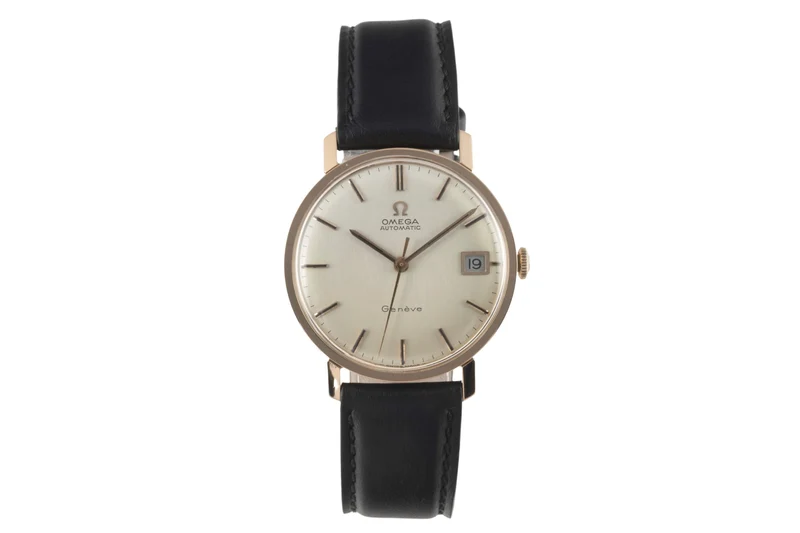 Omega Geneve 18 ct red gold automatic men's watch Vintage [2402093]