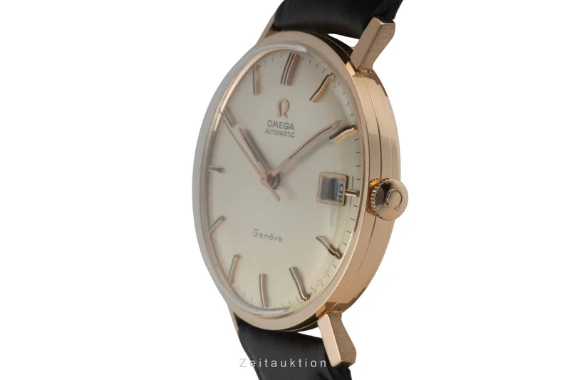 Omega Geneve 18 ct red gold automatic men's watch Vintage [2402093]