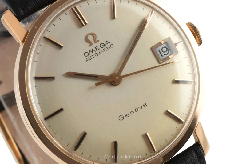 Omega Geneve 18 ct red gold automatic men's watch Vintage [2402093]