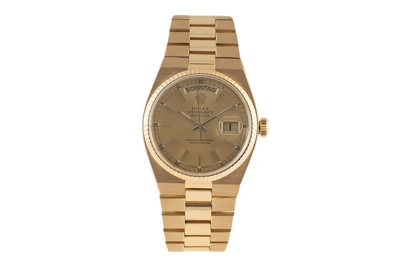 Rolex Day-Date 18 ct gold quartz men's watch 19018 LP: 37300EUR [2402006]