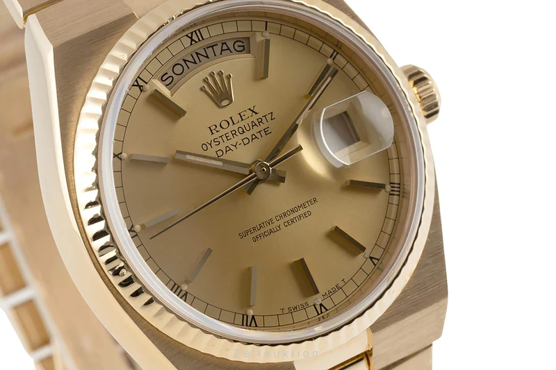 Rolex Day-Date 18 ct gold quartz men's watch 19018 LP: 37300EUR [2402006]