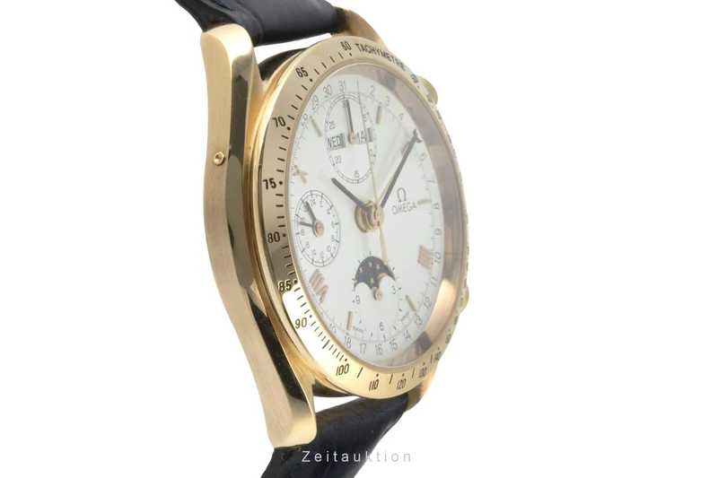 Omega Speedmaster chronograph 18 ct gold automatic men's watch 3131.20 LP: 21300EUR [2401943]