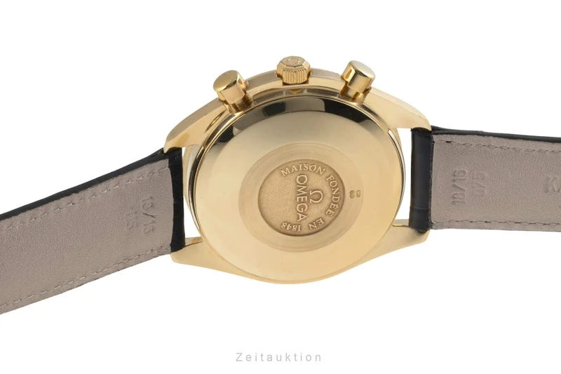 Omega Speedmaster chronograph 18 ct gold automatic men's watch 3131.20 LP: 21300EUR [2401943]