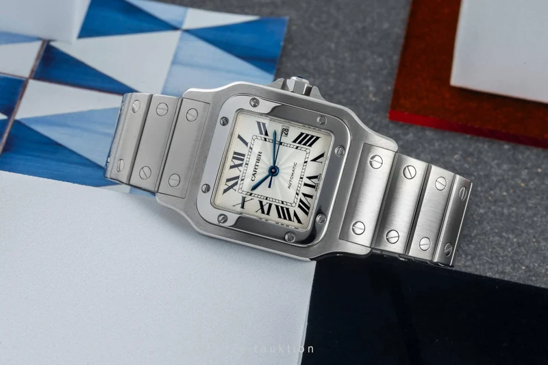 Cartier Santos steel automatic men's watch W20055D6, 2319 [2401734]