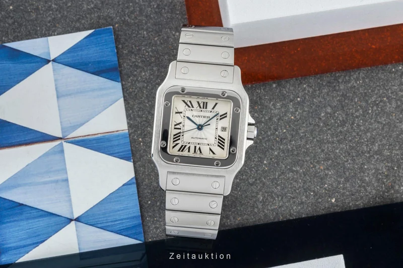 Cartier Santos steel automatic men's watch W20055D6, 2319 [2401734]