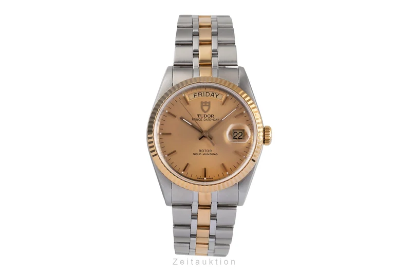 Tudor Date-Day steel / gold automatic men's watch 76213 [2503251]
