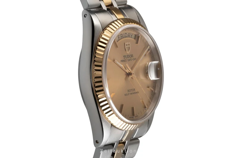 Tudor Date-Day steel / gold automatic men's watch 76213 [2503251]