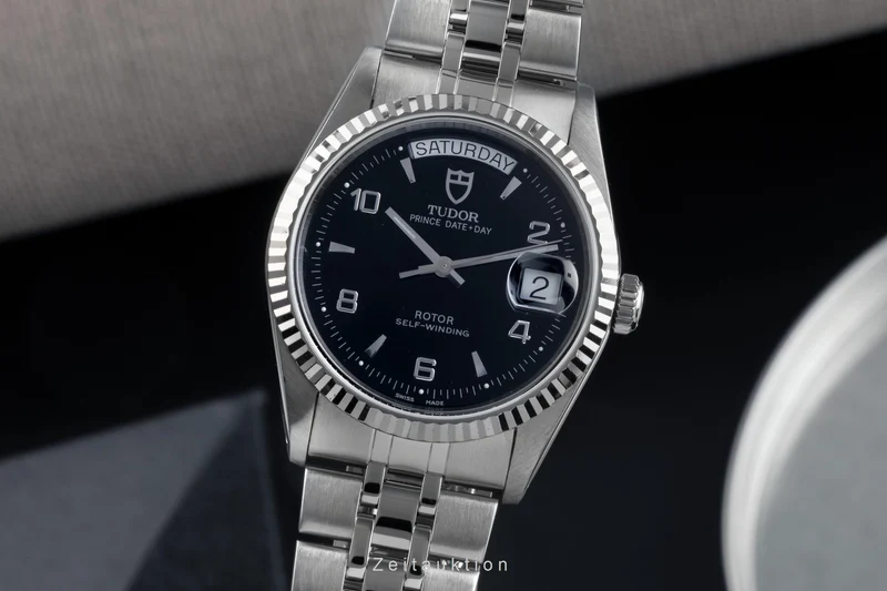 Tudor Date-Day steel / white gold automatic men's watch 76214 [2503229]