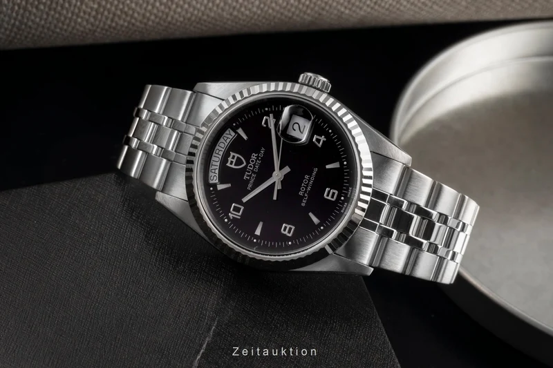 Tudor Date-Day steel / white gold automatic men's watch 76214 [2503229]