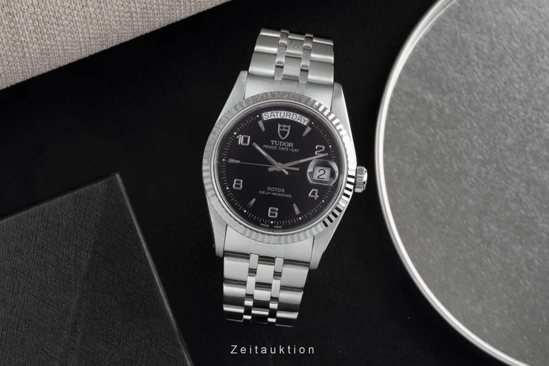 Tudor Date-Day steel / white gold automatic men's watch 76214 [2503229]