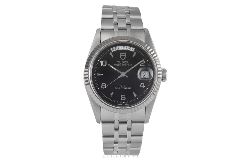 Tudor Date-Day steel / white gold automatic men's watch 76214 [2503229]