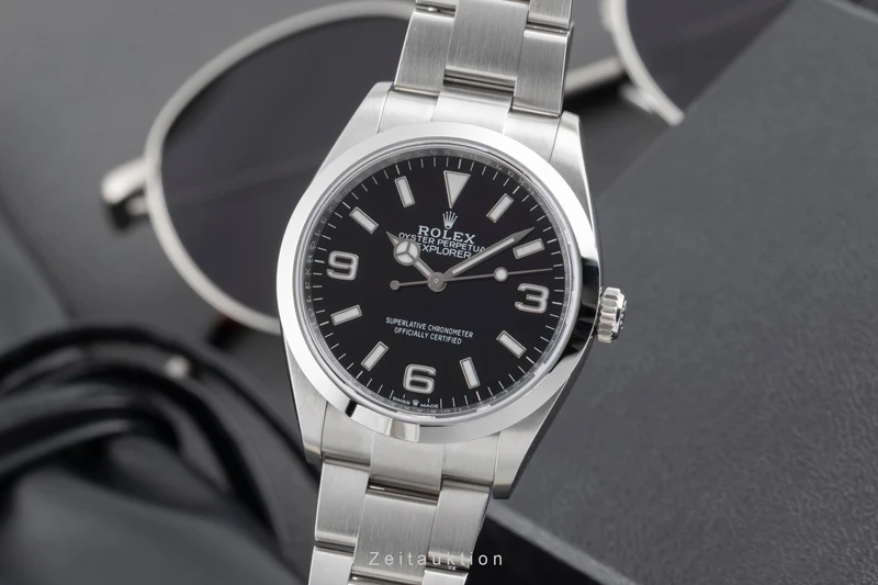 Rolex Explorer steel automatic men's watch 124270 [2503609]
