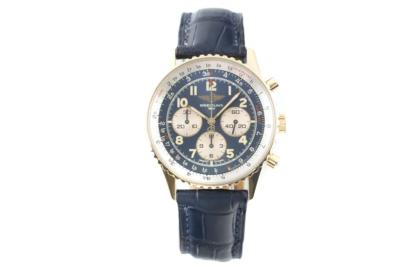 Breitling Navitimer chronograph 18 ct gold automatic men's watch K30022 [2201113]