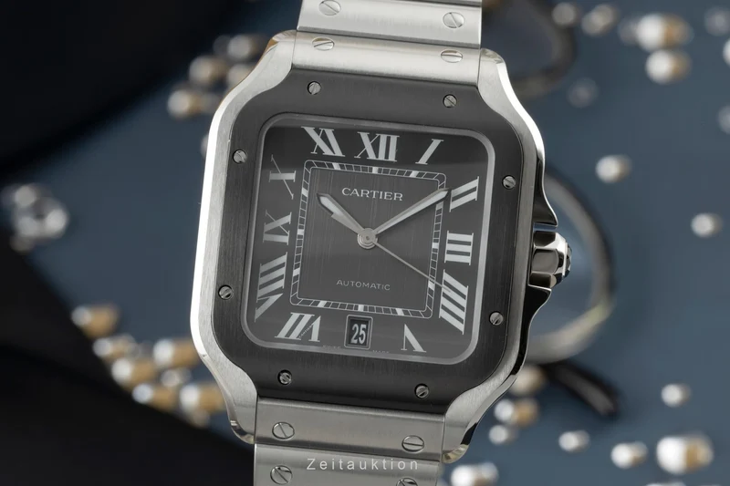 Cartier Santos steel automatic men's watch WSSA0037, 4072 LP: 8650EUR [2401058]