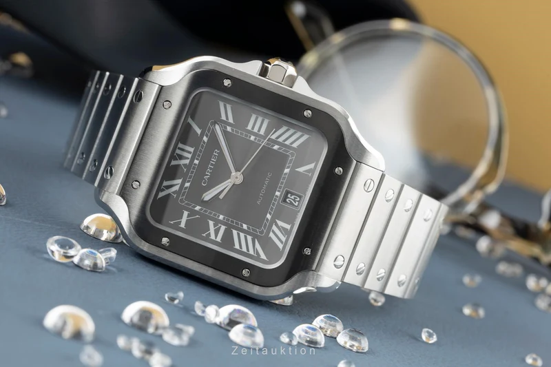 Cartier Santos steel automatic men's watch WSSA0037, 4072 LP: 8650EUR [2401058]