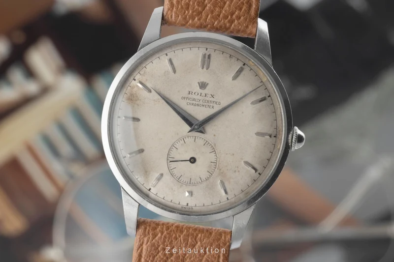 Rolex Precision steel manual winding men's watch 4890 Vintage [2400964]