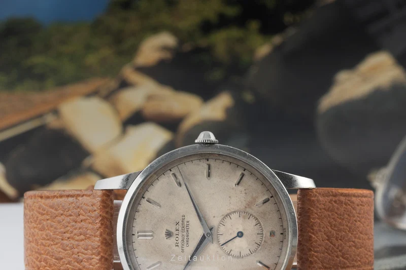 Rolex Precision steel manual winding men's watch 4890 Vintage [2400964]