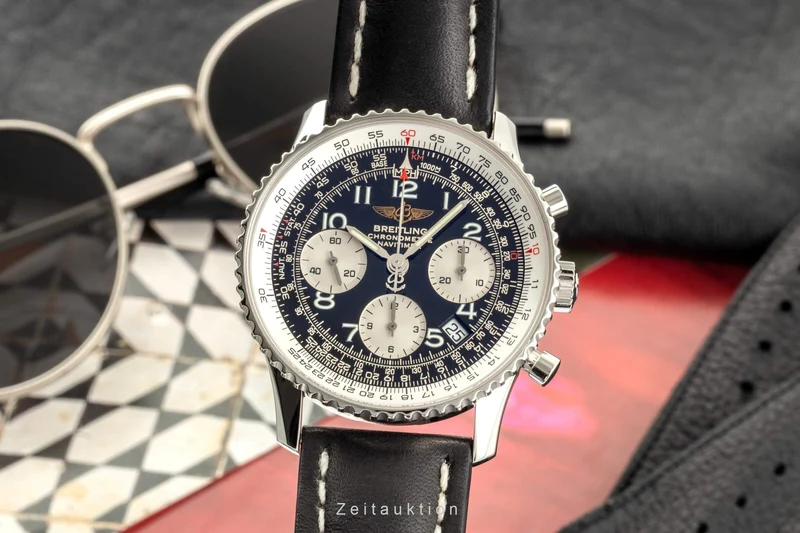 Breitling Navitimer chronograph steel automatic men's watch A23322 LP: 8950EUR [2400931]