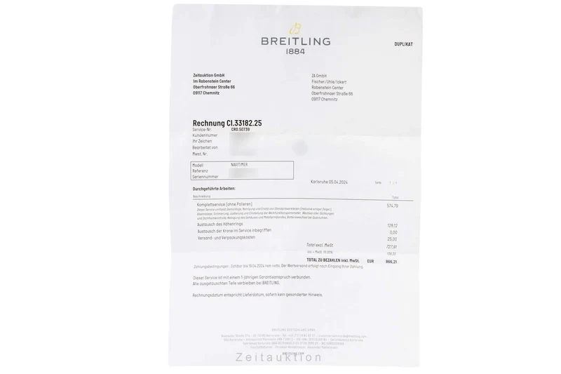 Breitling Navitimer chronograph steel automatic men's watch A23322 LP: 8950EUR [2400931]