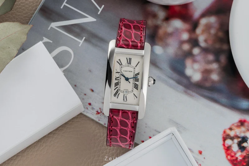 Cartier Tank Américaine 18 ct white gold automatic unisex W2603656, 1726 LP: 33000EUR [2400912]