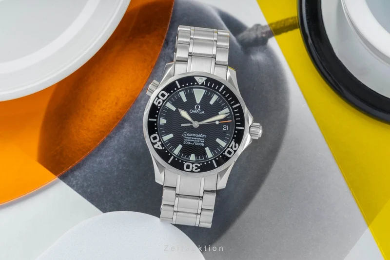 Omega Seamaster steel automatic men's watch 2252.50.00 LP: 6500EUR [2403273]