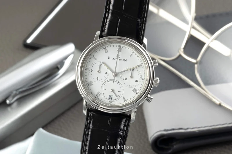 Blancpain Villeret chronograph steel automatic men's watch 1185-1127-55 [2403255]
