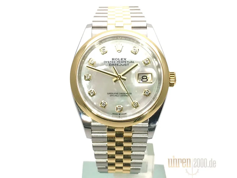 Rolex Datejust 36 126203 Perlmutt Diamant Jubile-Band