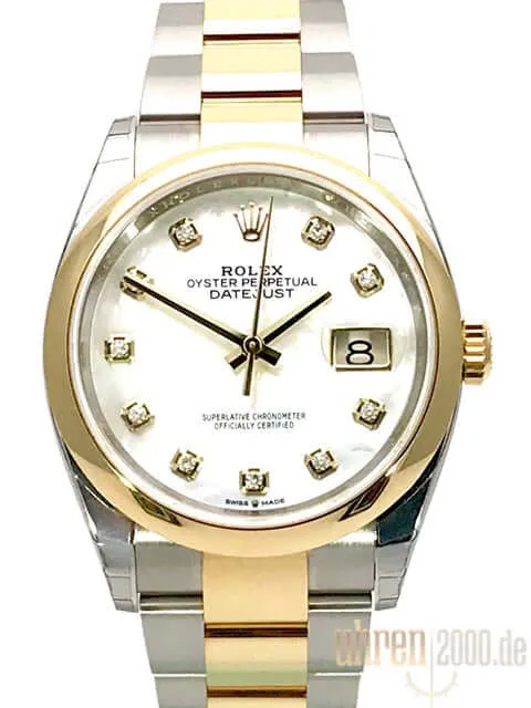 Rolex Datejust 36 126203 Perlmutt Diamant
