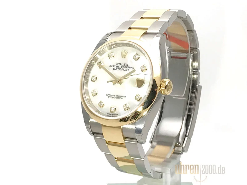 Rolex Datejust 36 126203 Perlmutt Diamant