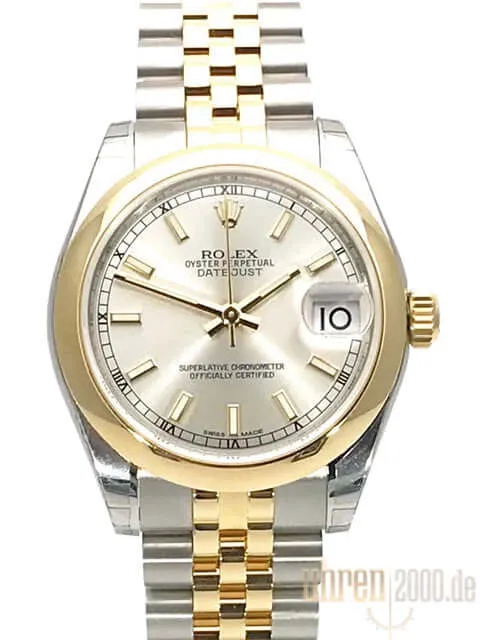 Rolex Datejust 31 Edelstahl Gelbgold 178243 Silber Jubile-Band aus 2017