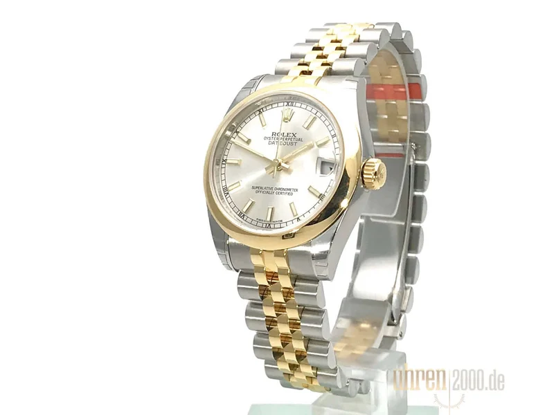 Rolex Datejust 31 Edelstahl Gelbgold 178243 Silber Jubile-Band aus 2017