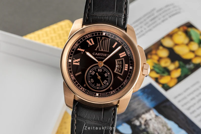 Cartier Calibre de Cartier 18 ct red gold automatic men's watch W7100007, 3300 [2305795]