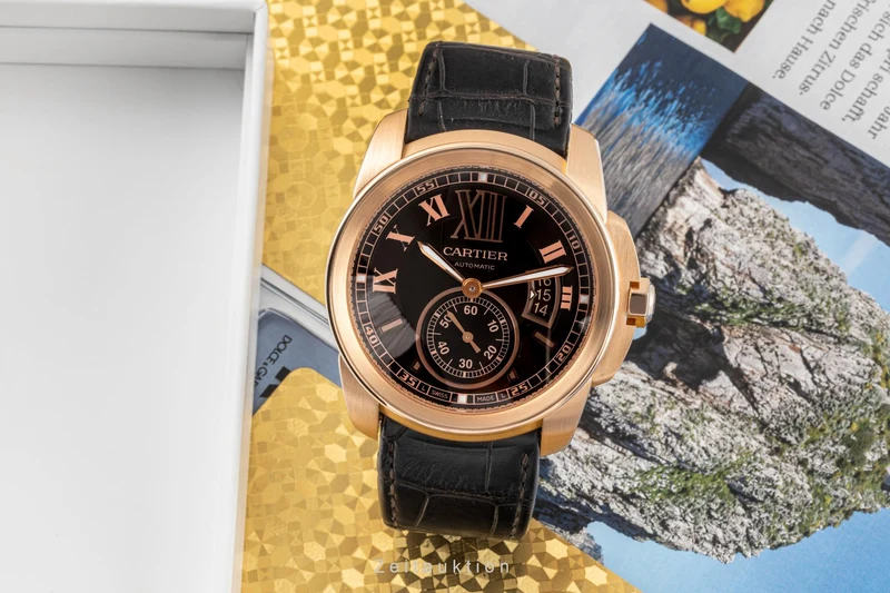 Cartier Calibre de Cartier 18 ct red gold automatic men's watch W7100007, 3300 [2305795]