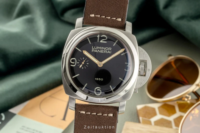 Panerai Luminor Marina steel manual winding men's watch PAM00127 [2401835]