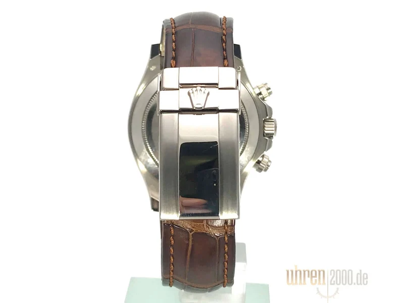 Rolex Cosmograph Daytona 116519 Weißgold Leder Slate LC100 aus 2015
