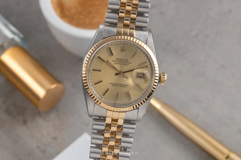 Rolex Datejust steel / gold automatic men's watch 16013 [2503107]
