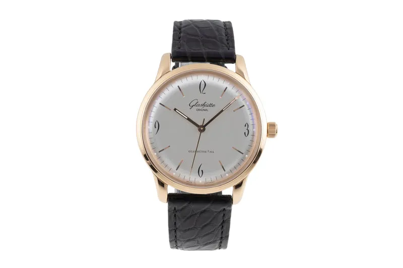 Glashütte Senator Sixties 18 ct red gold automatic men's watch 1-39-52-01-01-04 LP: 14100EUR [2503497]