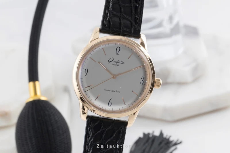 Glashütte Senator Sixties 18 ct red gold automatic men's watch 1-39-52-01-01-04 LP: 14100EUR [2503497]