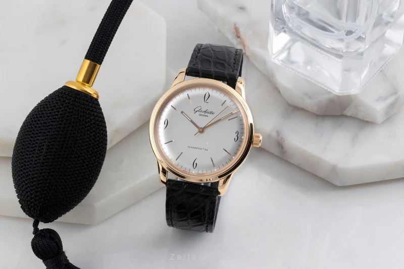 Glashütte Senator Sixties 18 ct red gold automatic men's watch 1-39-52-01-01-04 LP: 14100EUR [2503497]