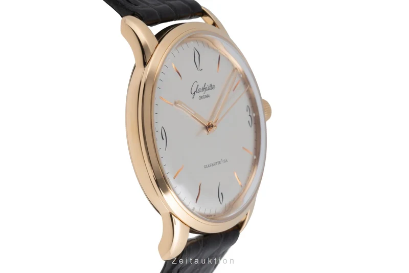 Glashütte Senator Sixties 18 ct red gold automatic men's watch 1-39-52-01-01-04 LP: 14100EUR [2503497]