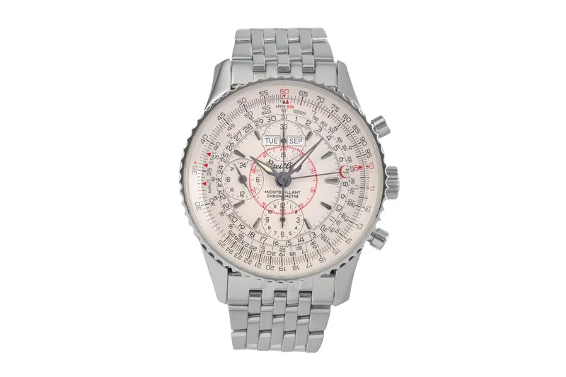 Breitling Montbrillant Datora chronograph steel automatic men's watch A21330 A213G18NP [2503295]