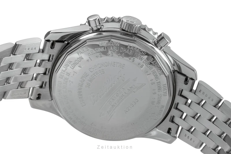Breitling Montbrillant Datora chronograph steel automatic men's watch A21330 A213G18NP [2503295]