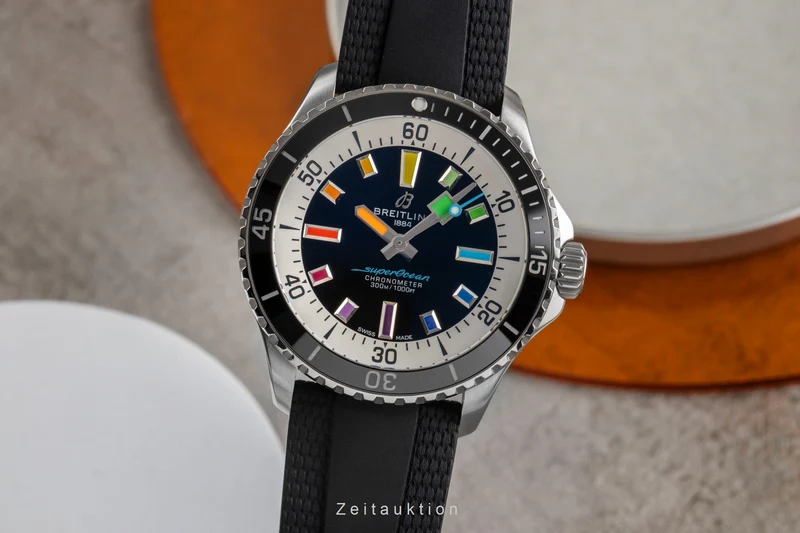 Breitling Superocean steel automatic men's watch A17375211B2S2 LP: 5350EUR [2503666]
