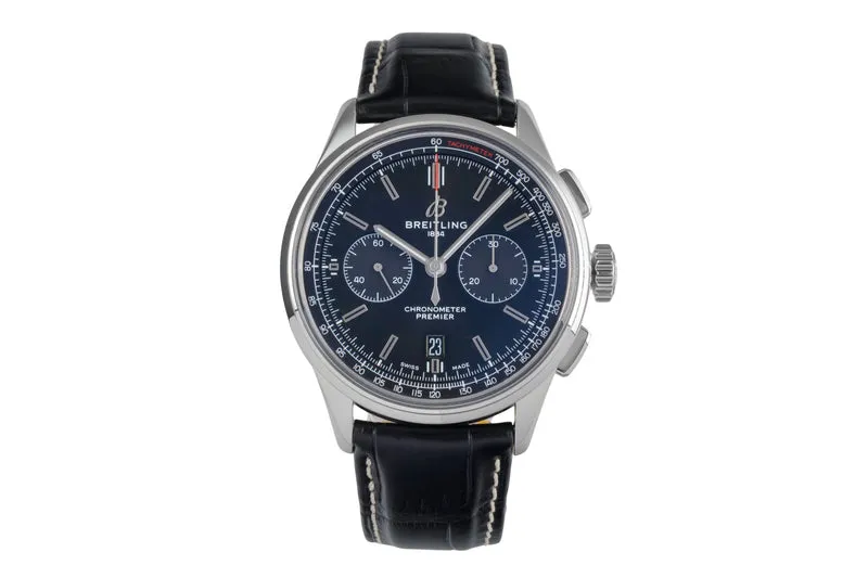 Breitling Premier chronograph steel automatic men's watch AB0118 LP: 8850EUR [2503518]
