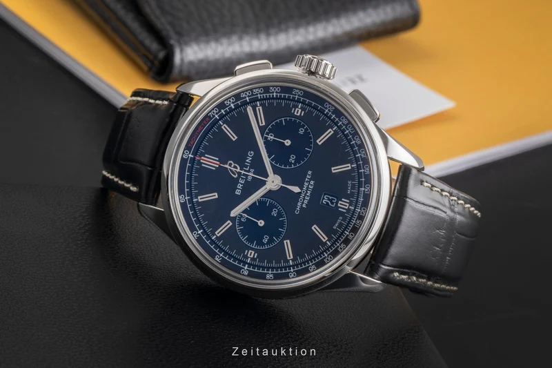 Breitling Premier chronograph steel automatic men's watch AB0118 LP: 8850EUR [2503518]